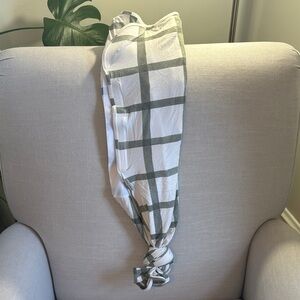 Freshly Picked Sage Windopane Swaddle